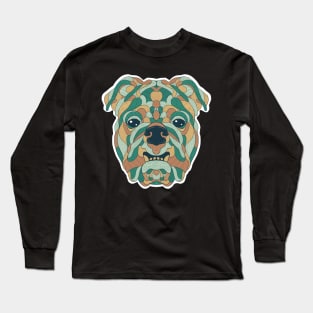 Bulldog Portrait Long Sleeve T-Shirt